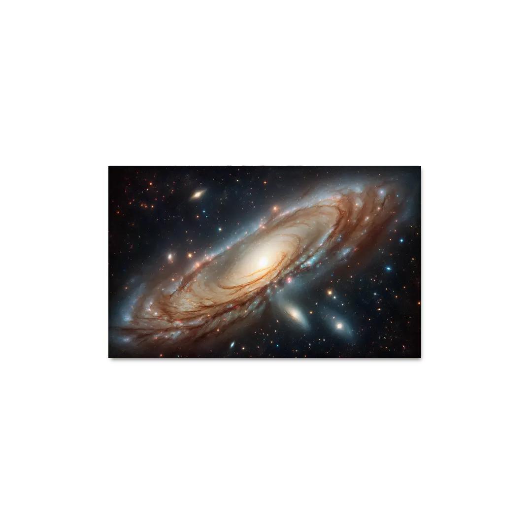 The Striking Features Of The Andromeda Galaxy Abstract Paintings Frame