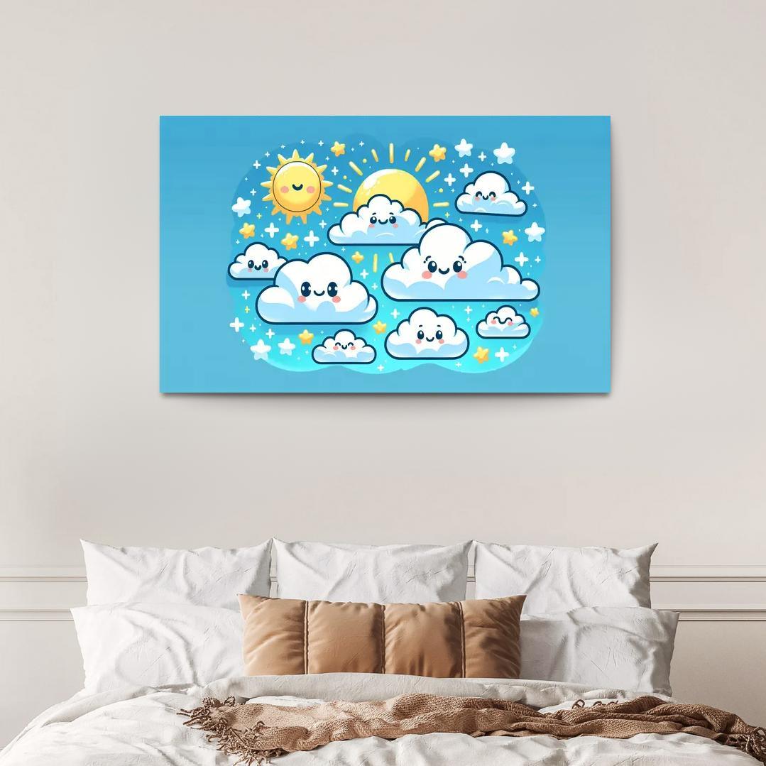 Adventure In The Clouds - Sky Travelers Framed Paintings