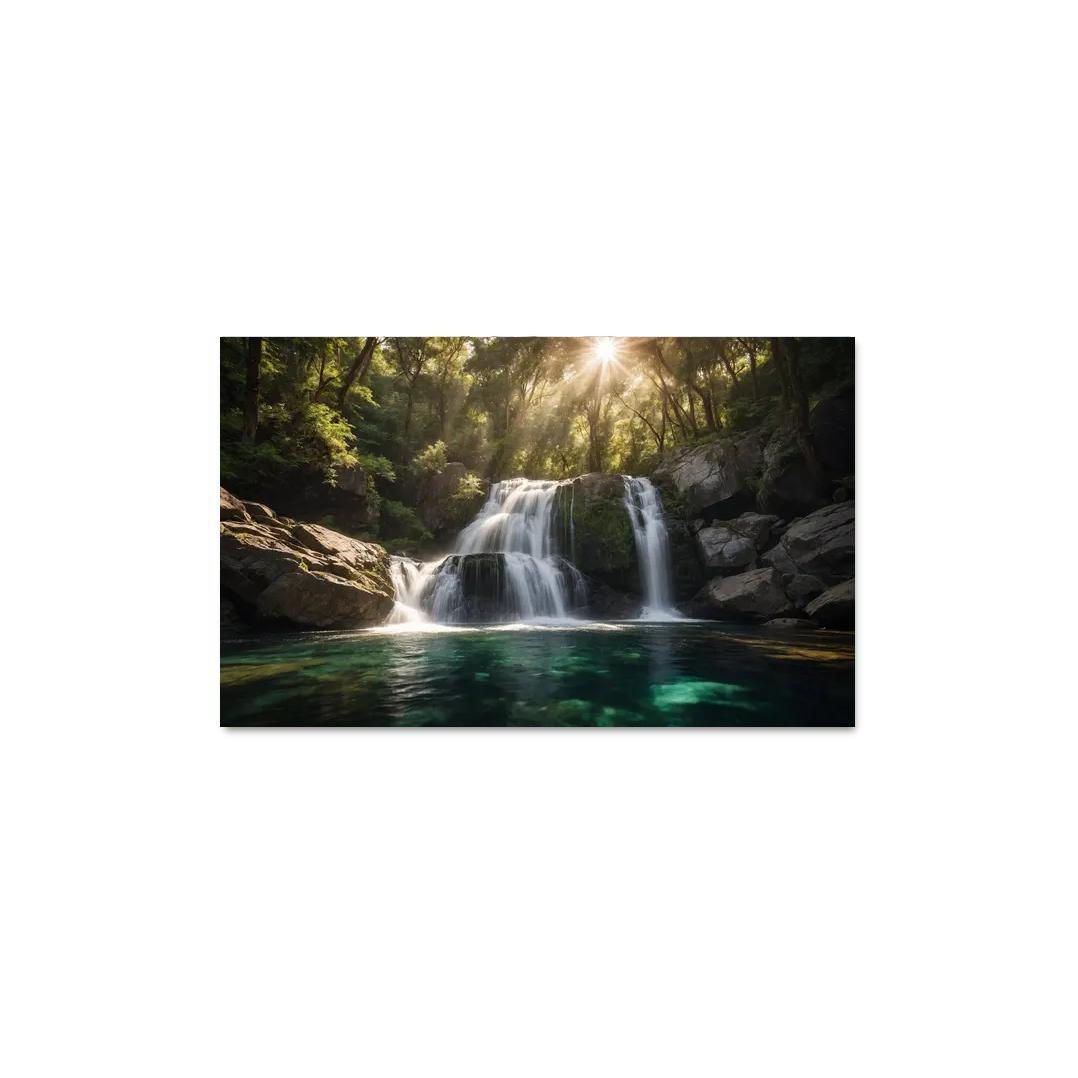 The Cascade Of Silver Falls Oil Paintings Frame