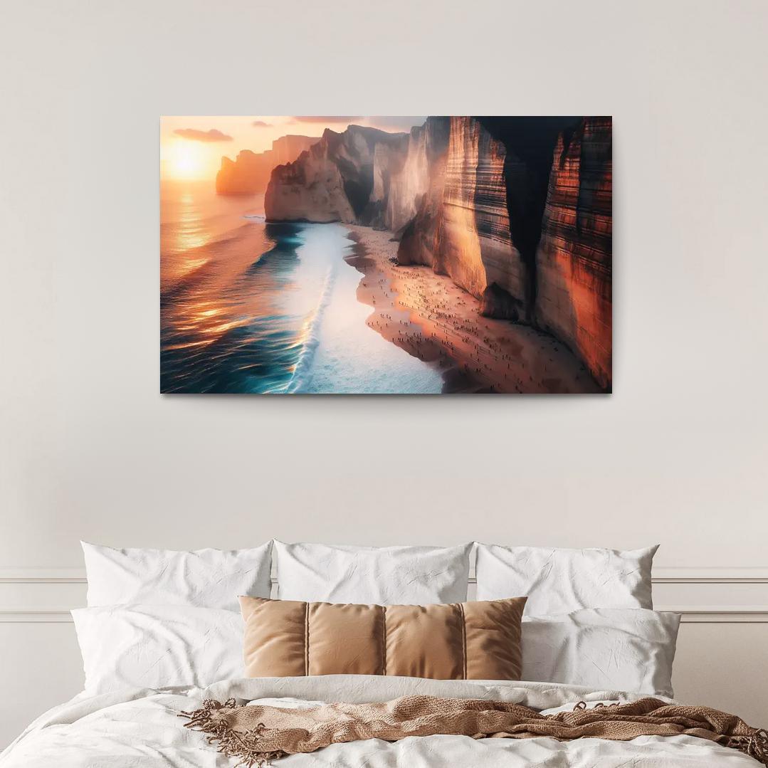 Cliffside Escape Dramatic Ocean Views Multi-panel Paintings