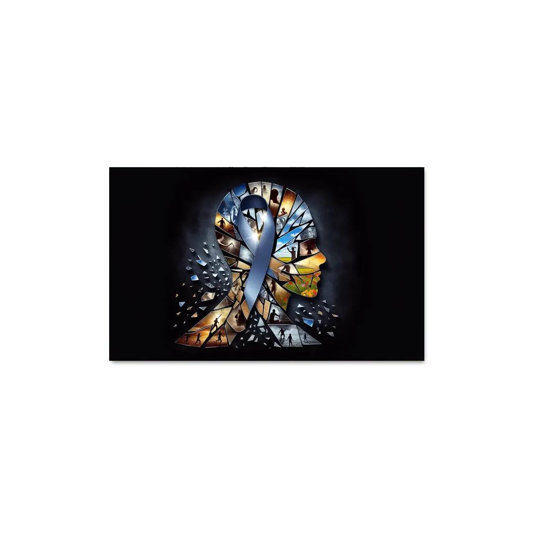 Shattered Silence Advocating for Survivors of Violence 1 Piece HD Canvas Wall Art-Original Frame