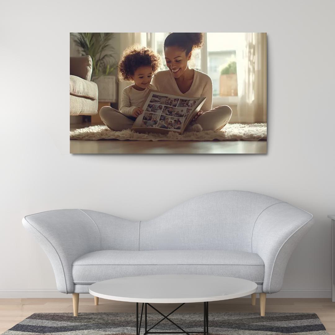 The Embrace Of Memories A Mothers Love Custom Paintings Frame