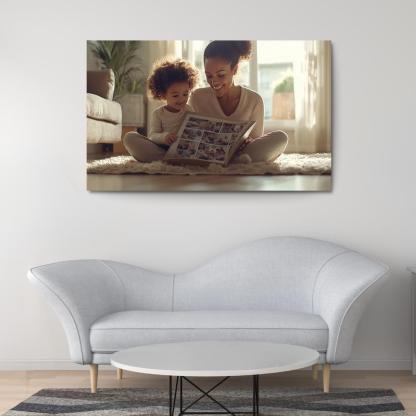 The Embrace Of Memories A Mothers Love Custom Paintings Frame