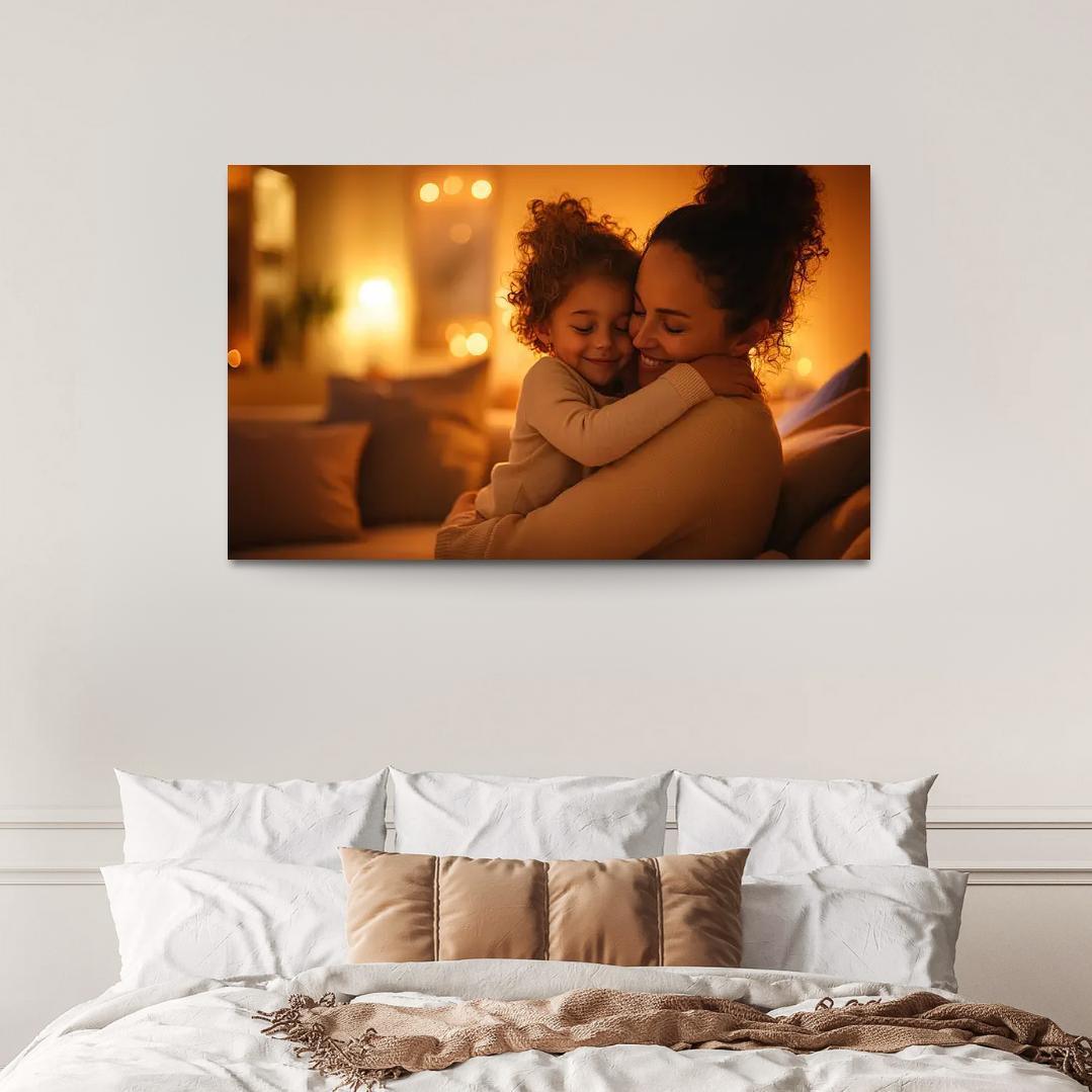 A Heart Full Of Love A Mothers Embrace Canvas Paintings Frame