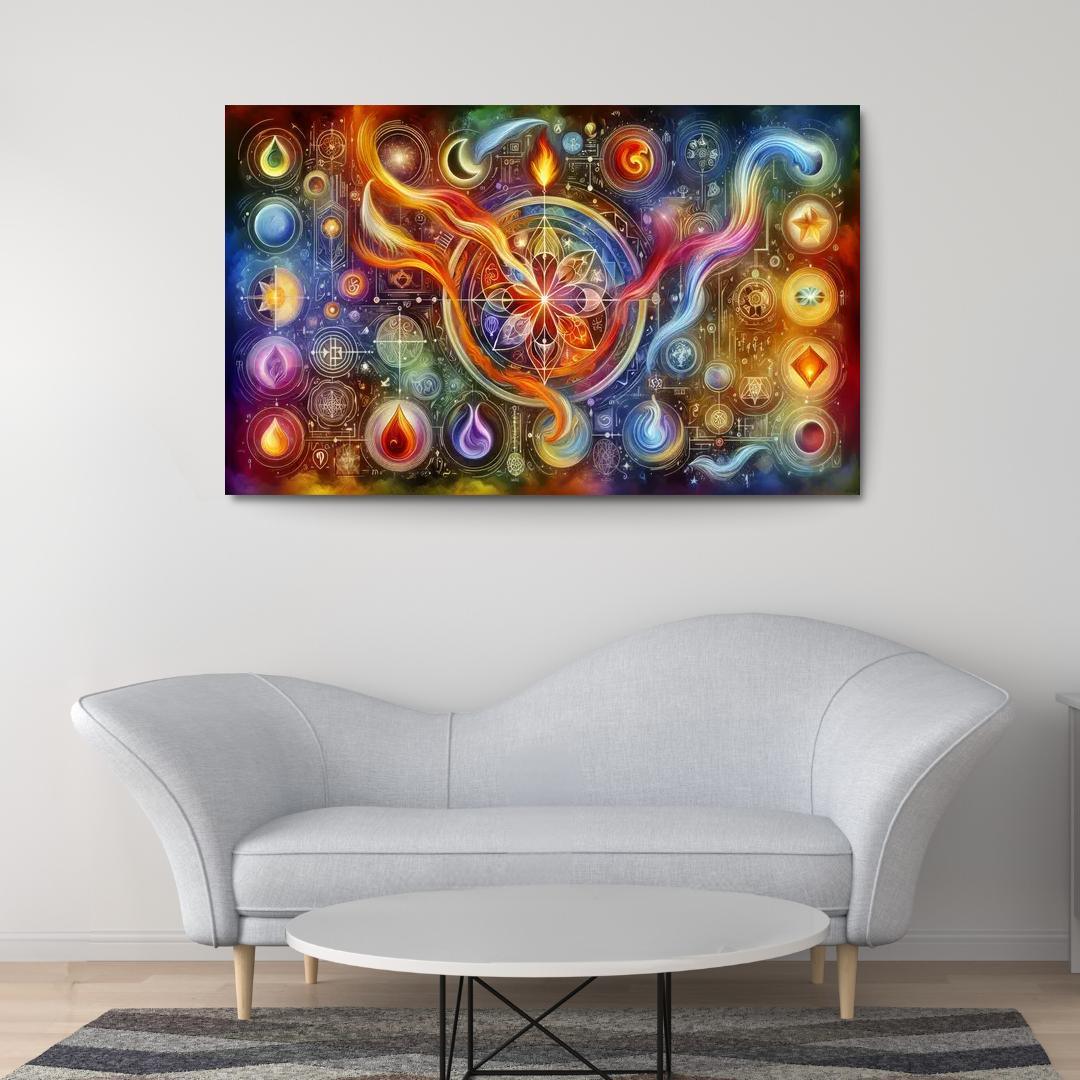 The Alchemy of Emotions 1 Piece HD Canvas Wall Art-Original Frame
