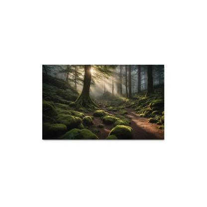 Ethereal Glow Of Misty Forest Trails Art Trends