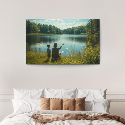 Navigating Life A Mothers Steady Compass Canvas Paintings Frame