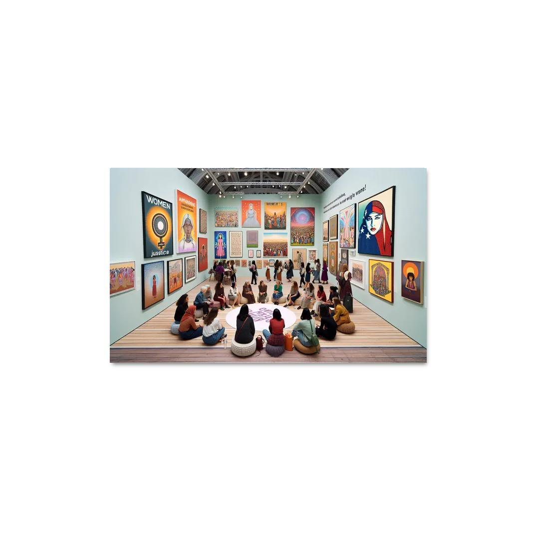 Dreams Of Equality Gender Justice Through Art Oil Paintings Frame