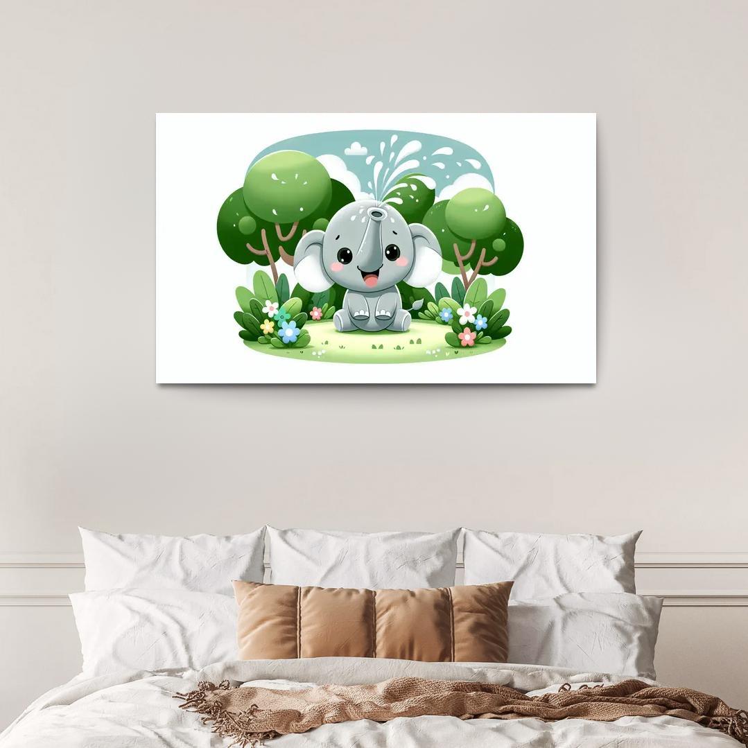 Exploring Elephants - Safari Adventures Framed Paintings
