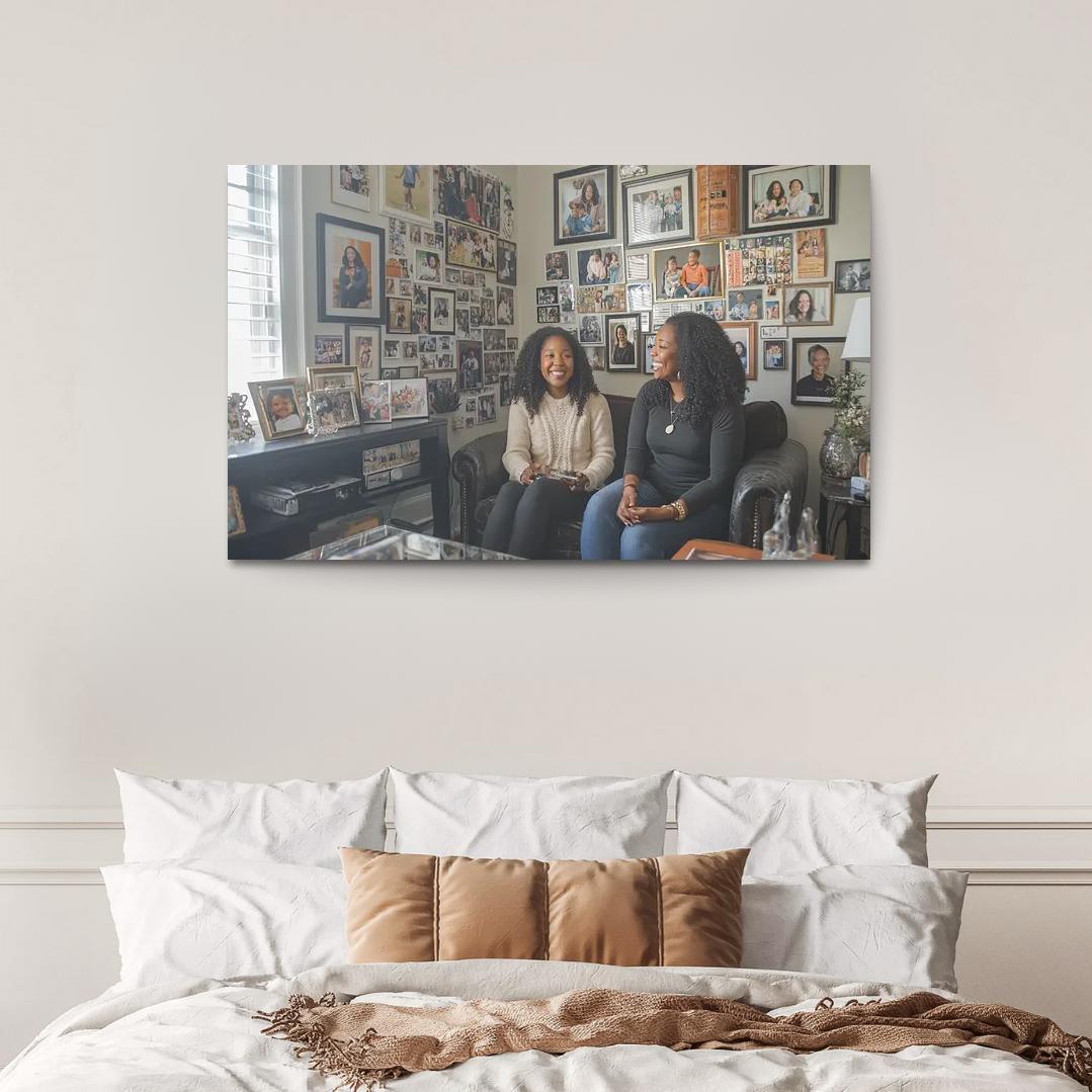 A Journey Through Time Memories Shared Custom Paintings Frame