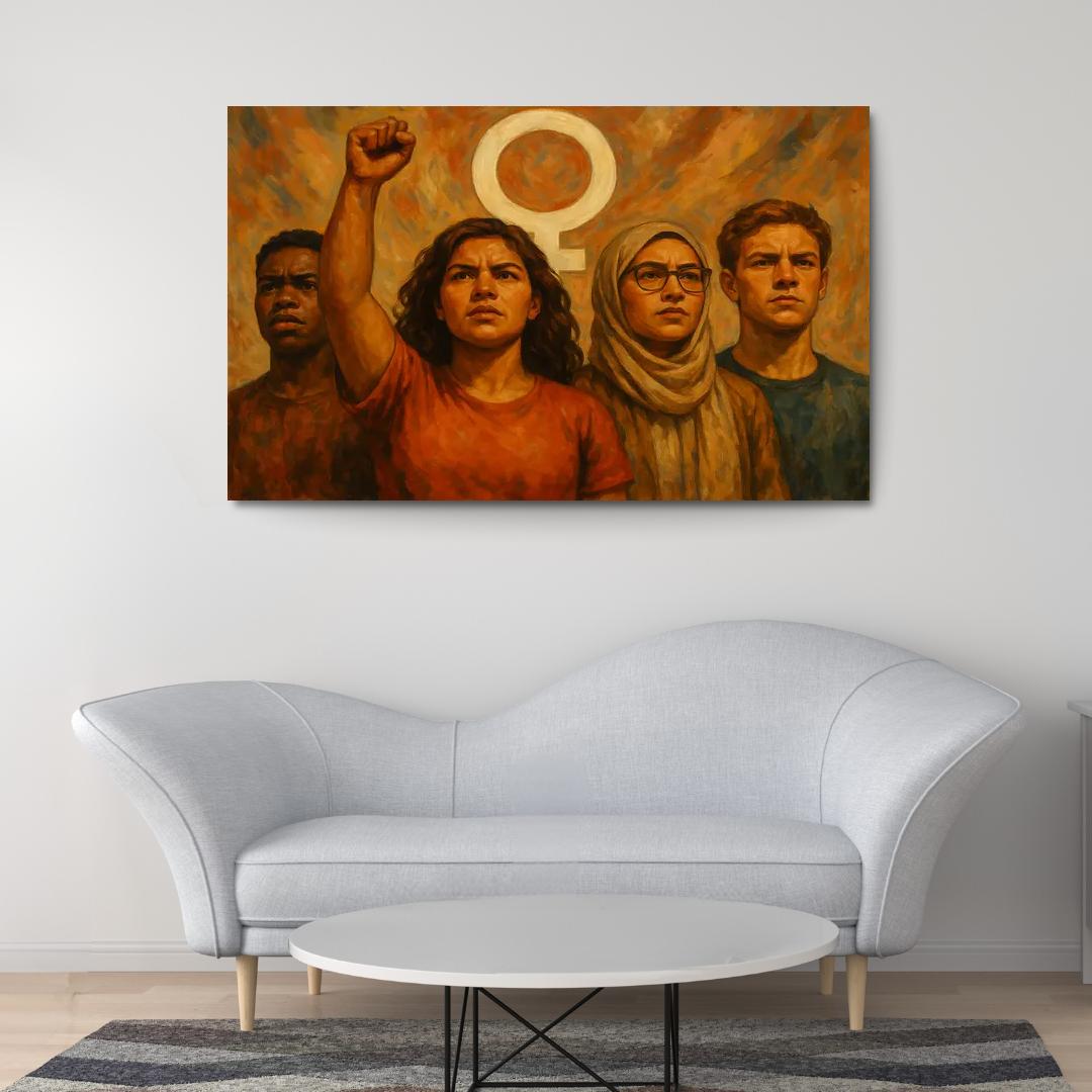 Echoes Of Equality Art Inspiring Gender Justice Premium Artwork Frames
