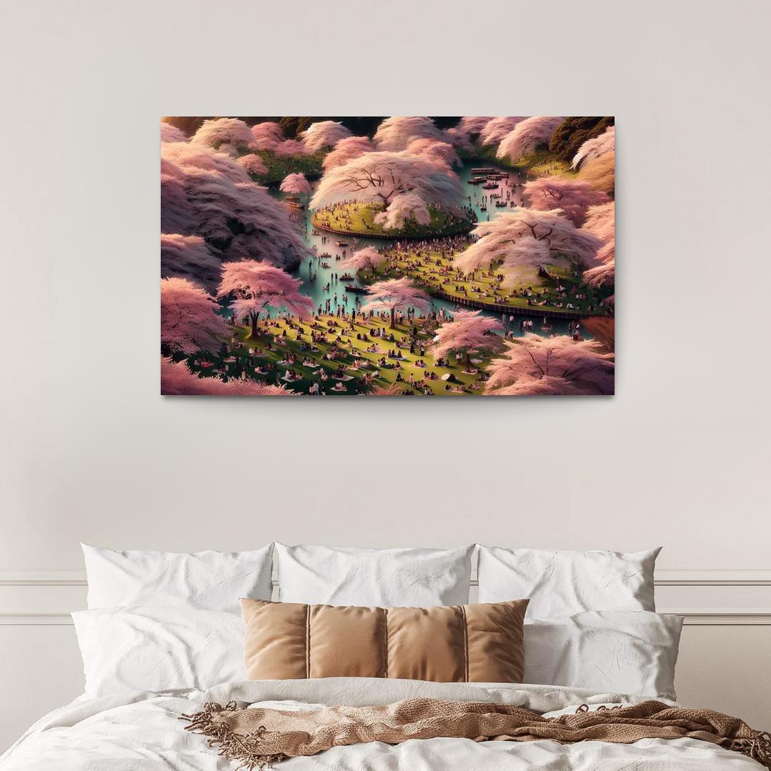 Cherry Blossom Festival - Usa Framed Paintings