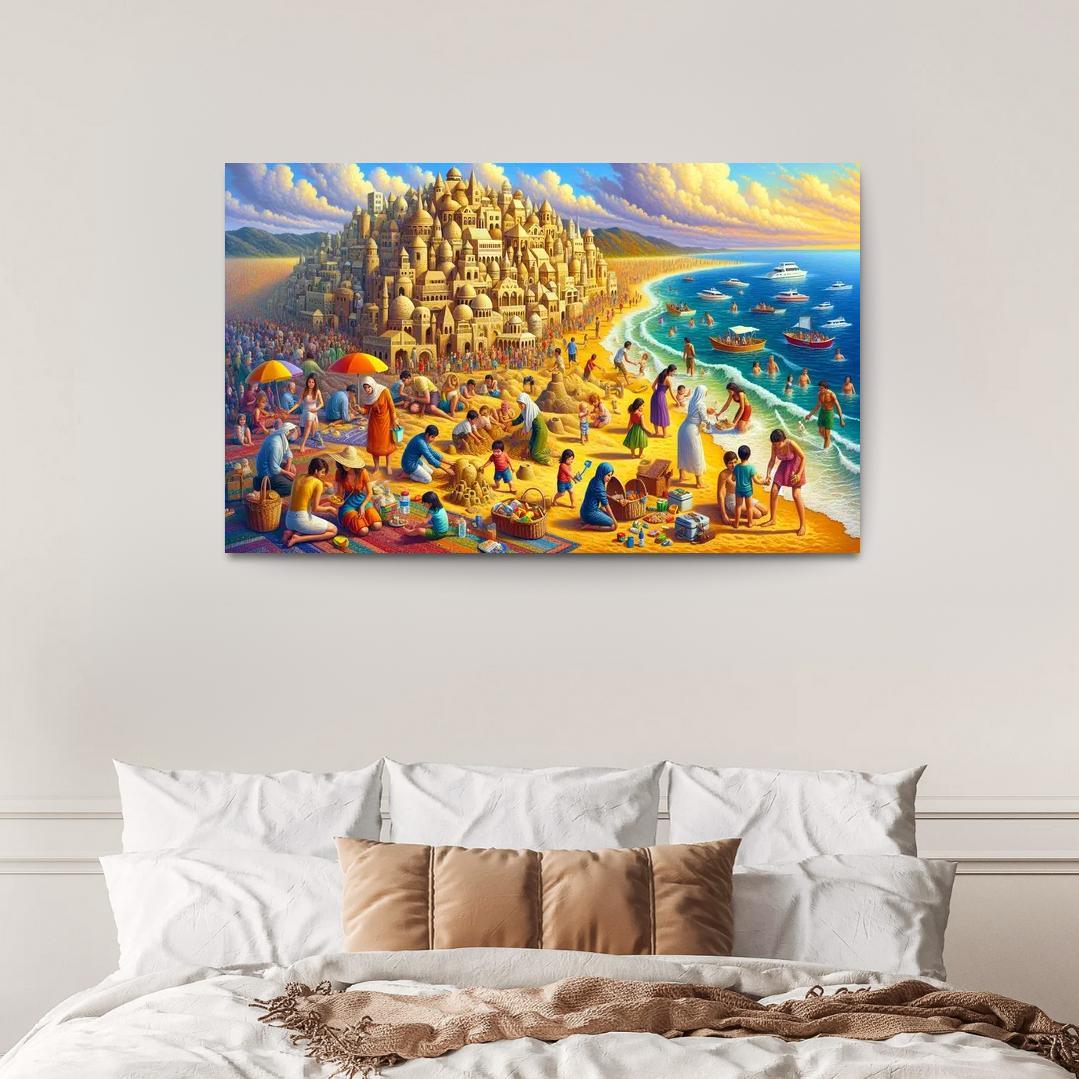 Calm Waters Ideal For Family Fun Abstract Paintings Frame