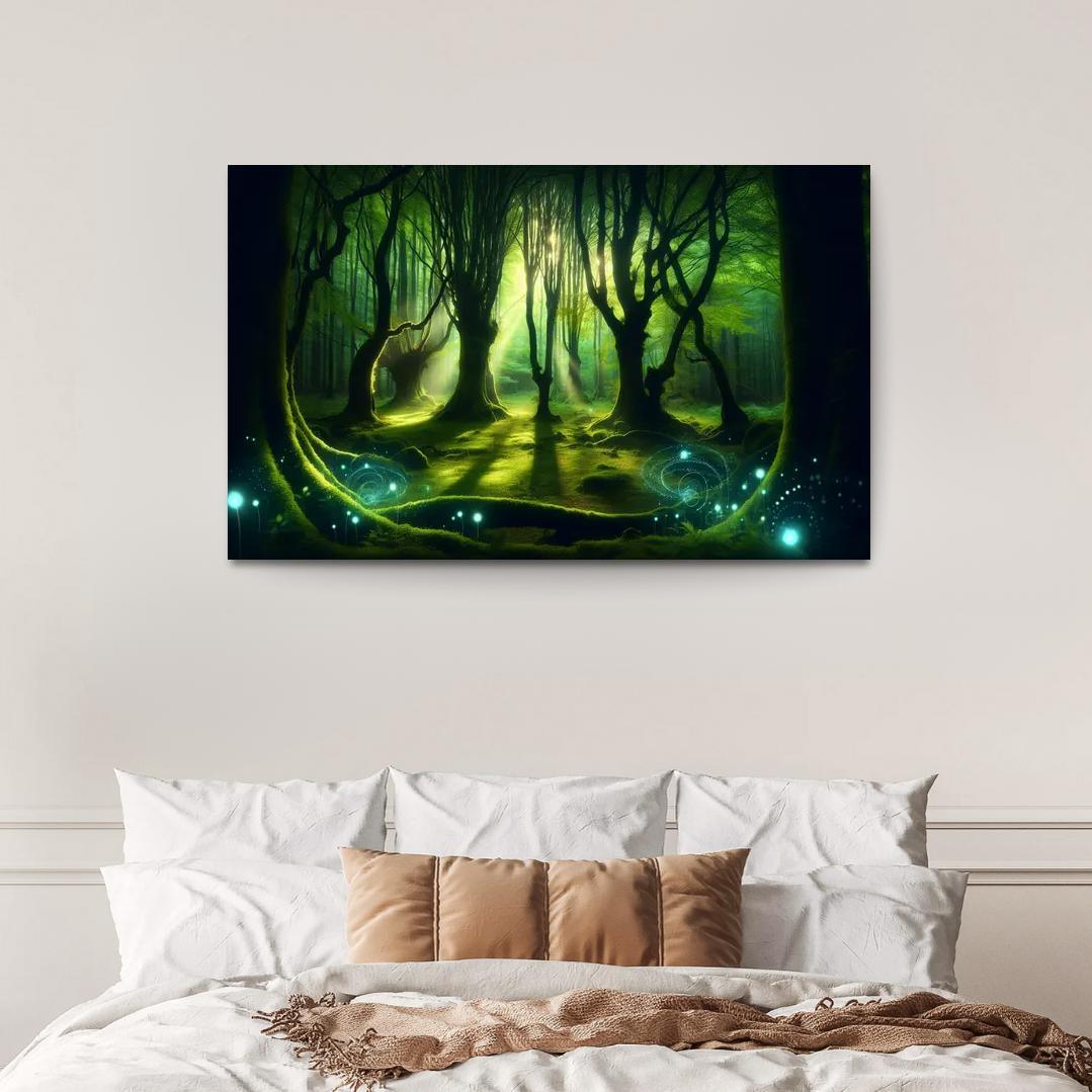 The Whispering Glade 1 Piece HD Canvas Wall Art-Original Frame