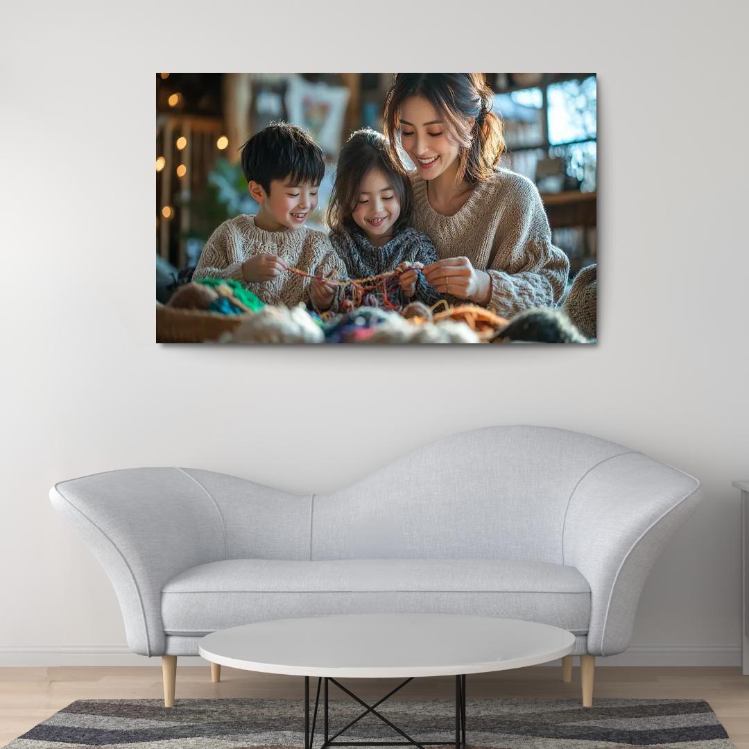 The Threads Of Life A Mothers Unbreakable Bond Canvas Paintings Frame