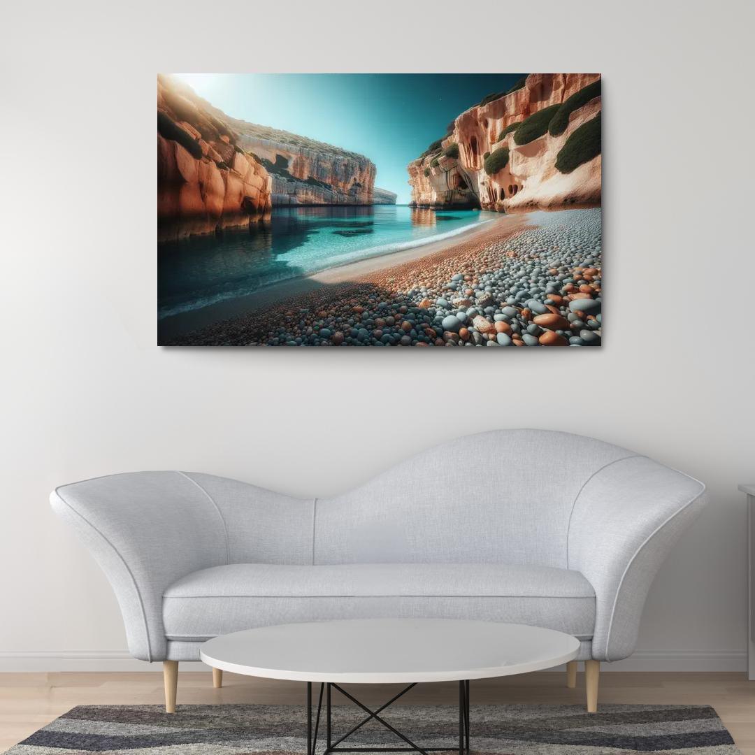 Pebble Cove Unique Geological Wonders Custom Paintings Frame