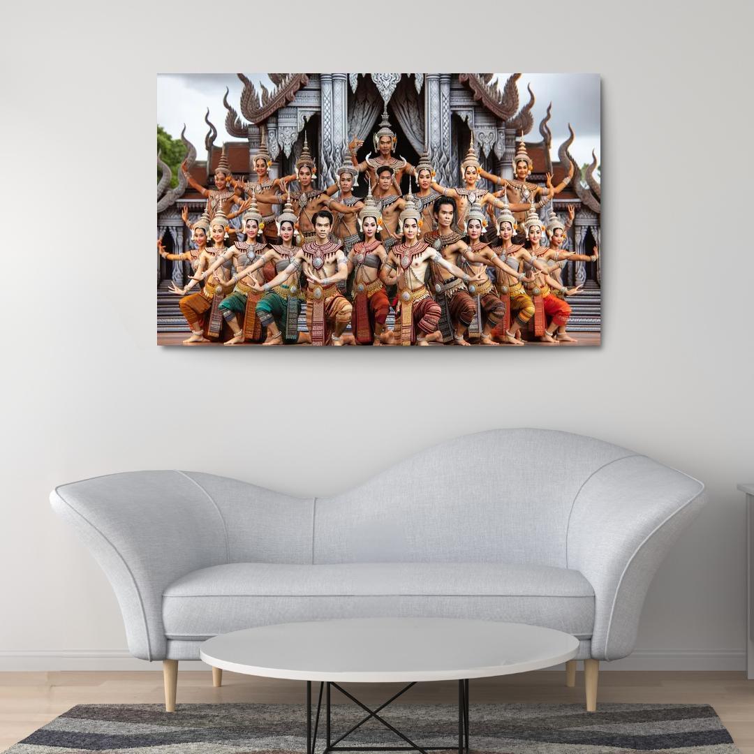 Khmer Dance The Grace Of Cambodia Modern Paintings Frame
