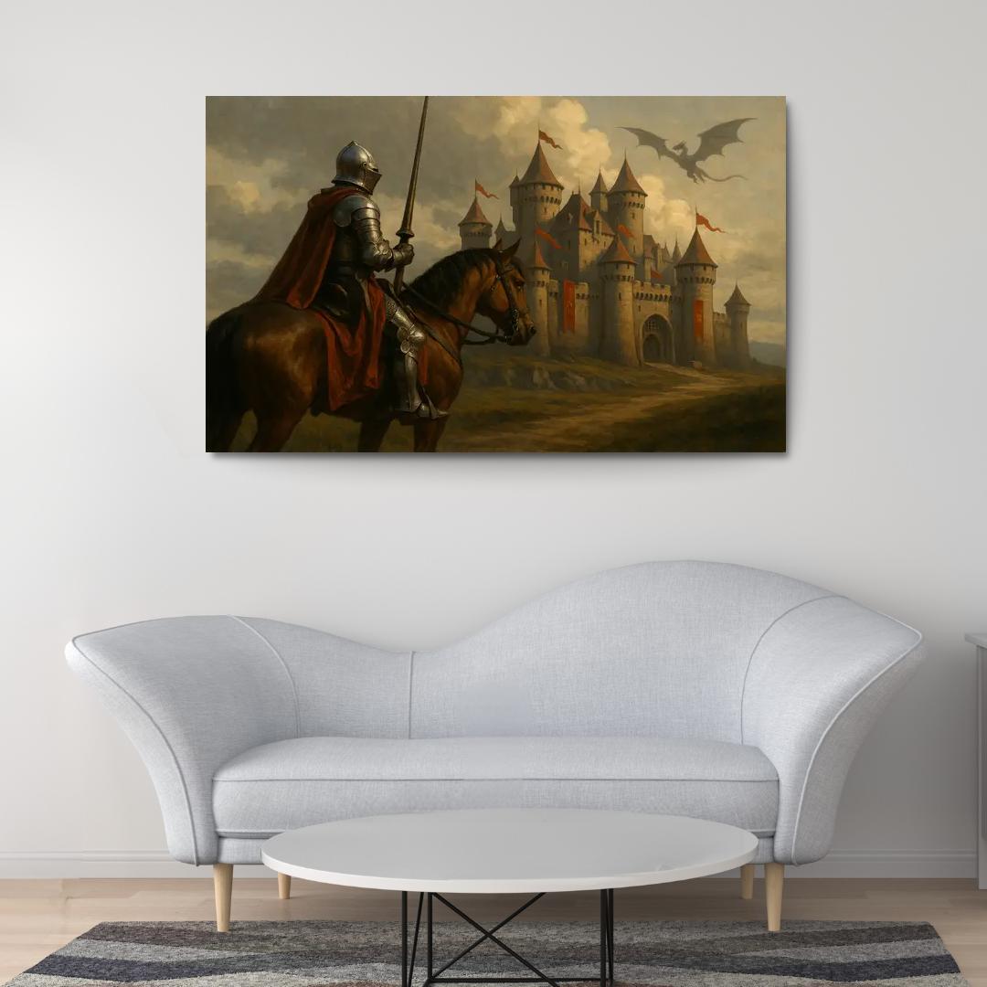 Knight's Quest - Medieval Adventure Framed Paintings