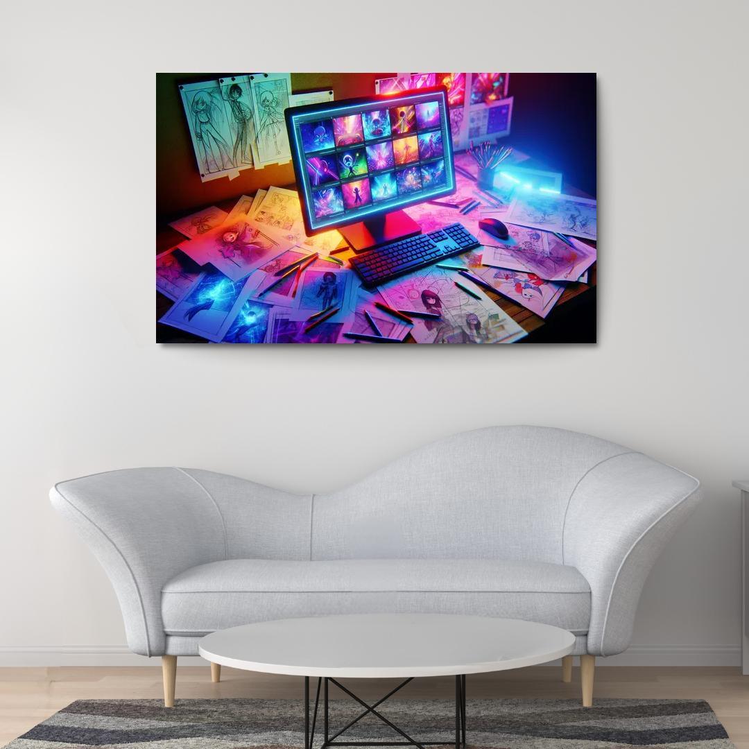 Storytelling through Digital Animation 1 Piece HD Canvas Wall Art-Original Frame