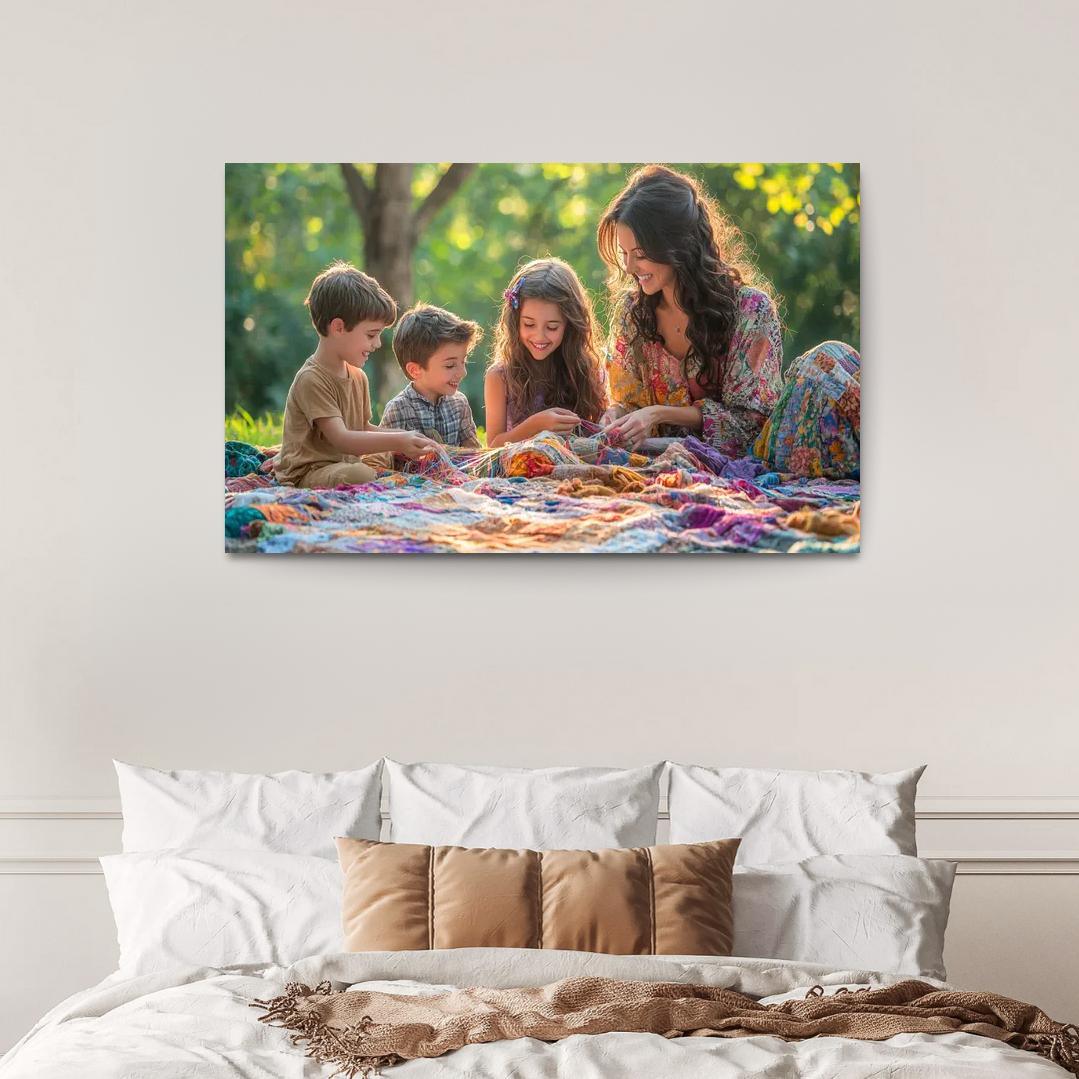 A Tapestry Of Love Threads Of Family Memories Custom Paintings Frame