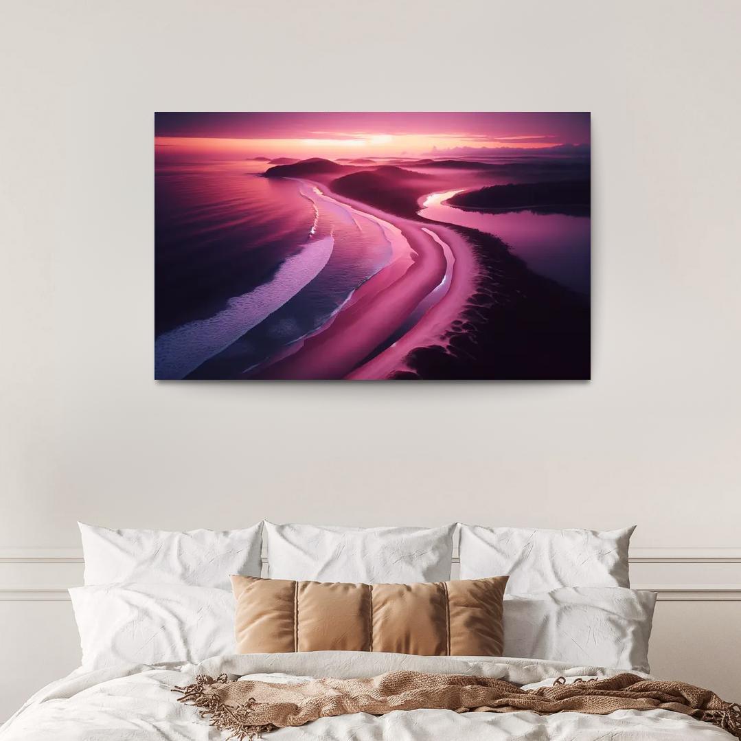 Violet Cove Enchanted Sunrise Spot Custom Paintings Frame