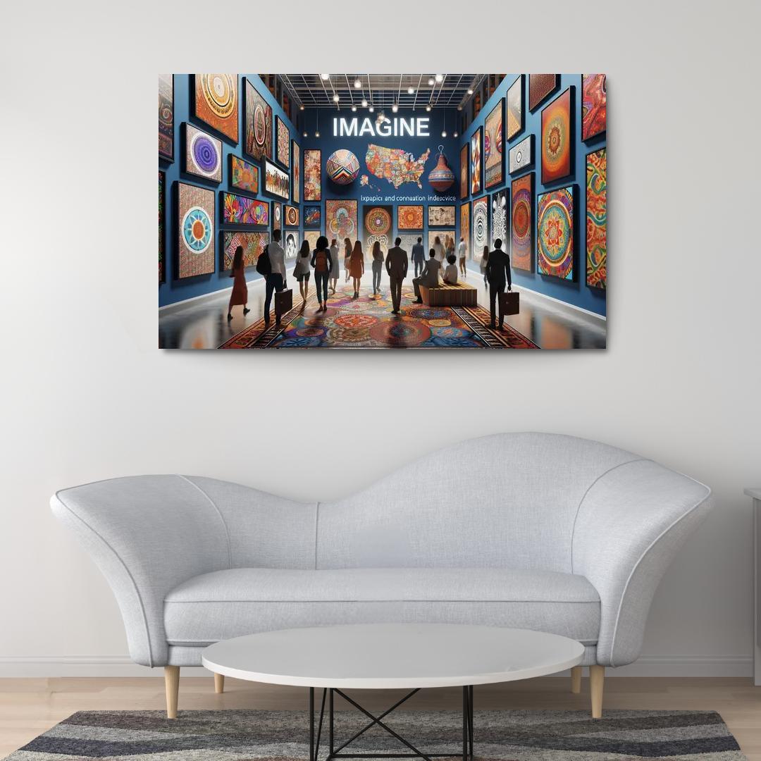 Bridging Cultures Artistic Expressions Of Unity Framed Paintings