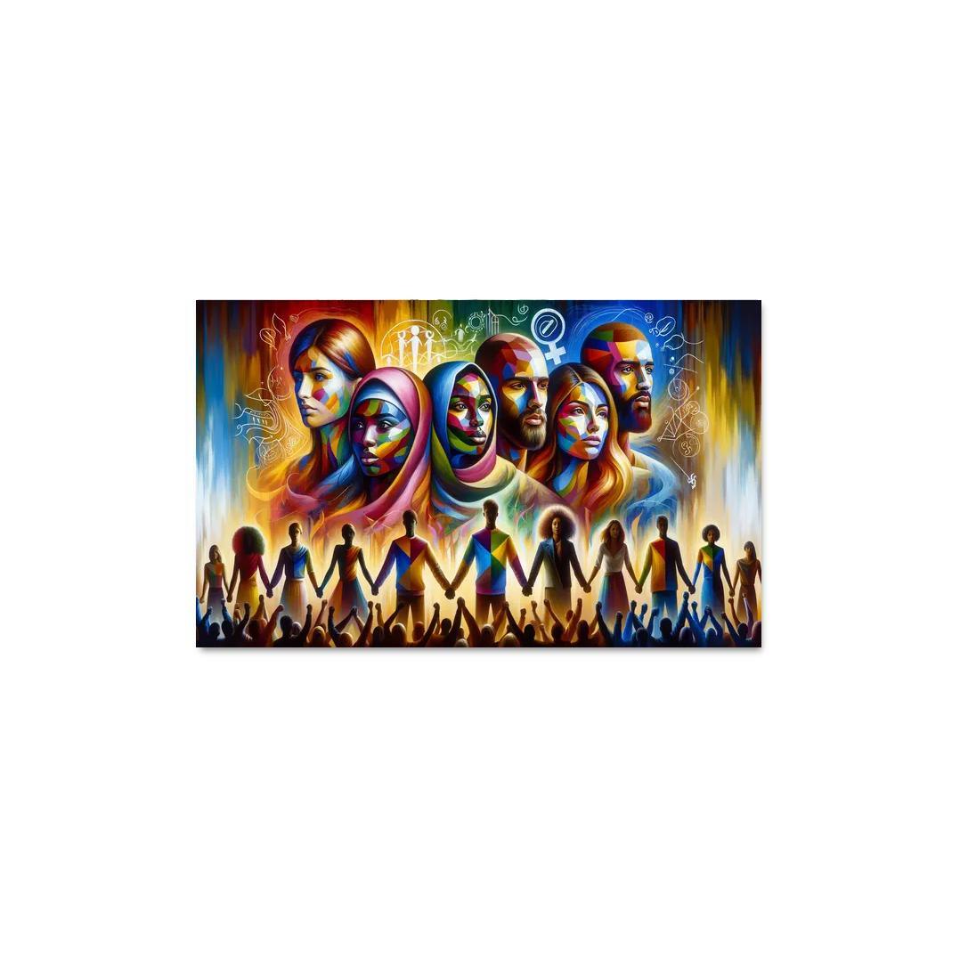 Echoes Of Equality Gender Justice Through Art Multi-panel Paintings