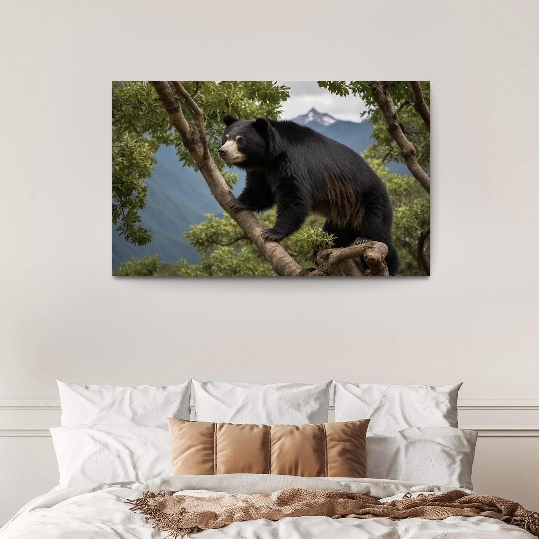The Captivating Spectacled Bear South America's Only Bear Oil Paintings Frame