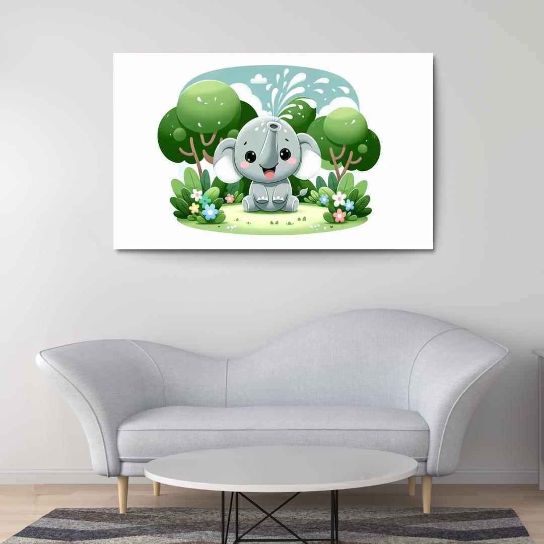 Exploring Elephants - Safari Adventures Framed Paintings