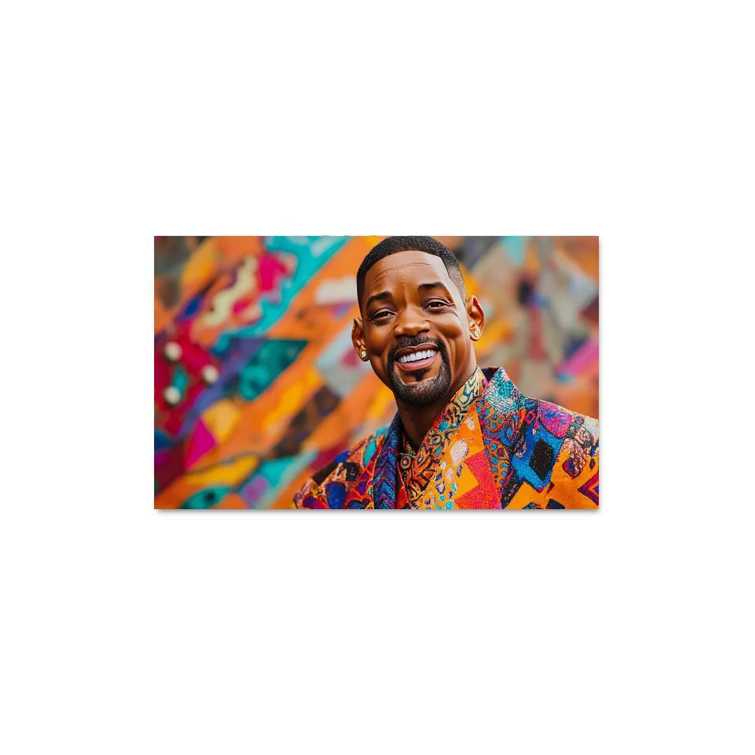 Will Smith Uniting Worlds With The Fresh Prince Charm Framed Paintings