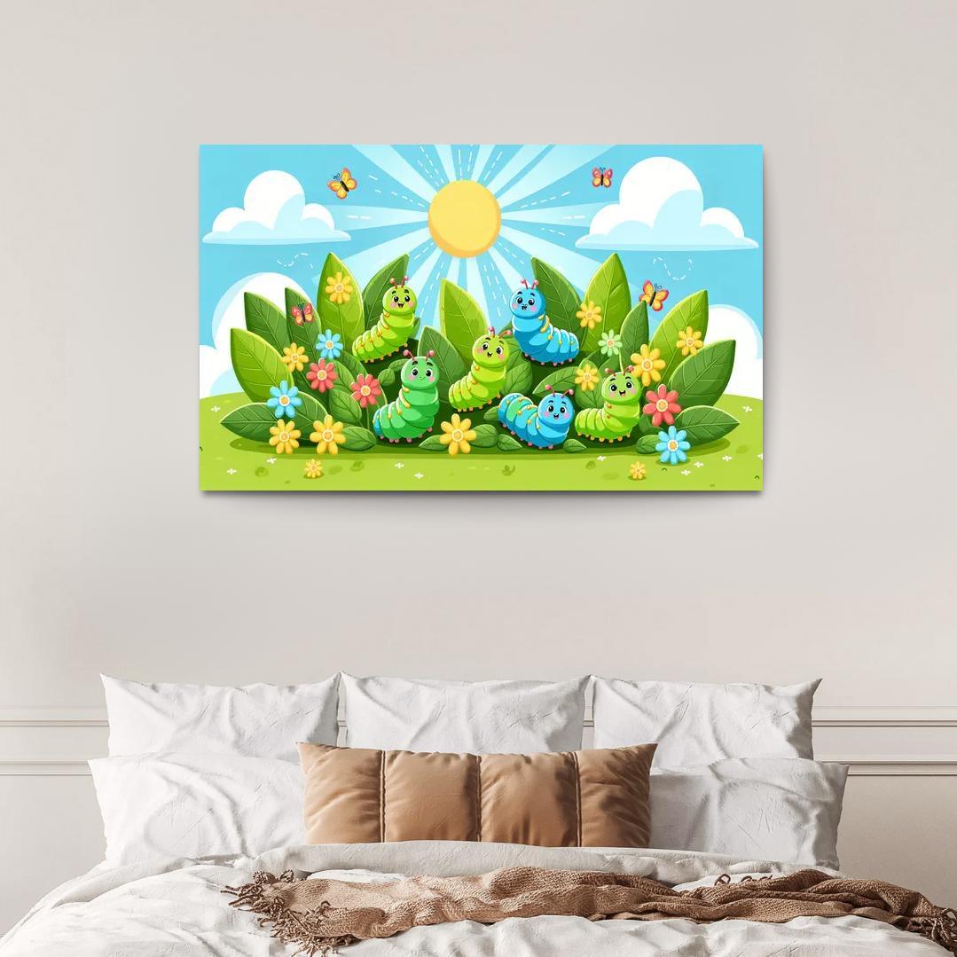 Cheery Caterpillars - Natures Wonders Framed Paintings
