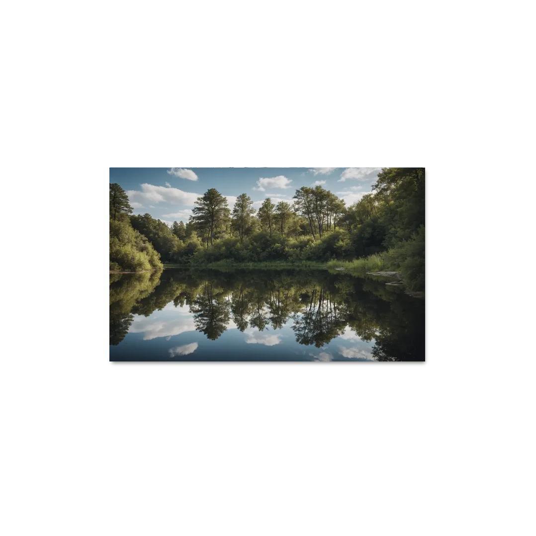 The Tranquil Reflection Of Jade Lake Modern Paintings Frame