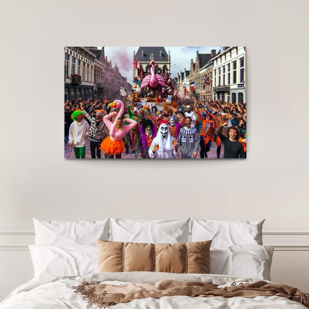 Carnival Of Aalst - Belgium Framed Paintings