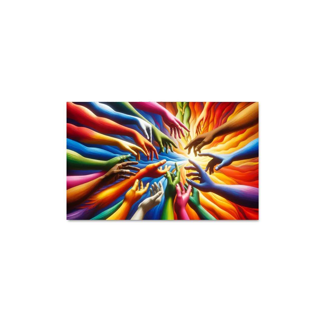 Building Bridges Unity In Diversity Custom Paintings Frame