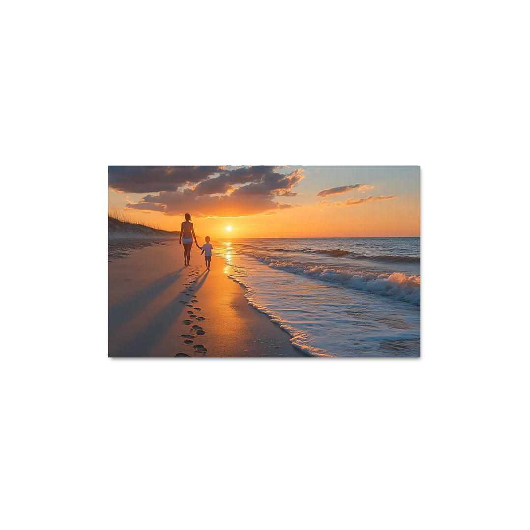 Footprints In The Heart A Mothers Journey Canvas Paintings Frame