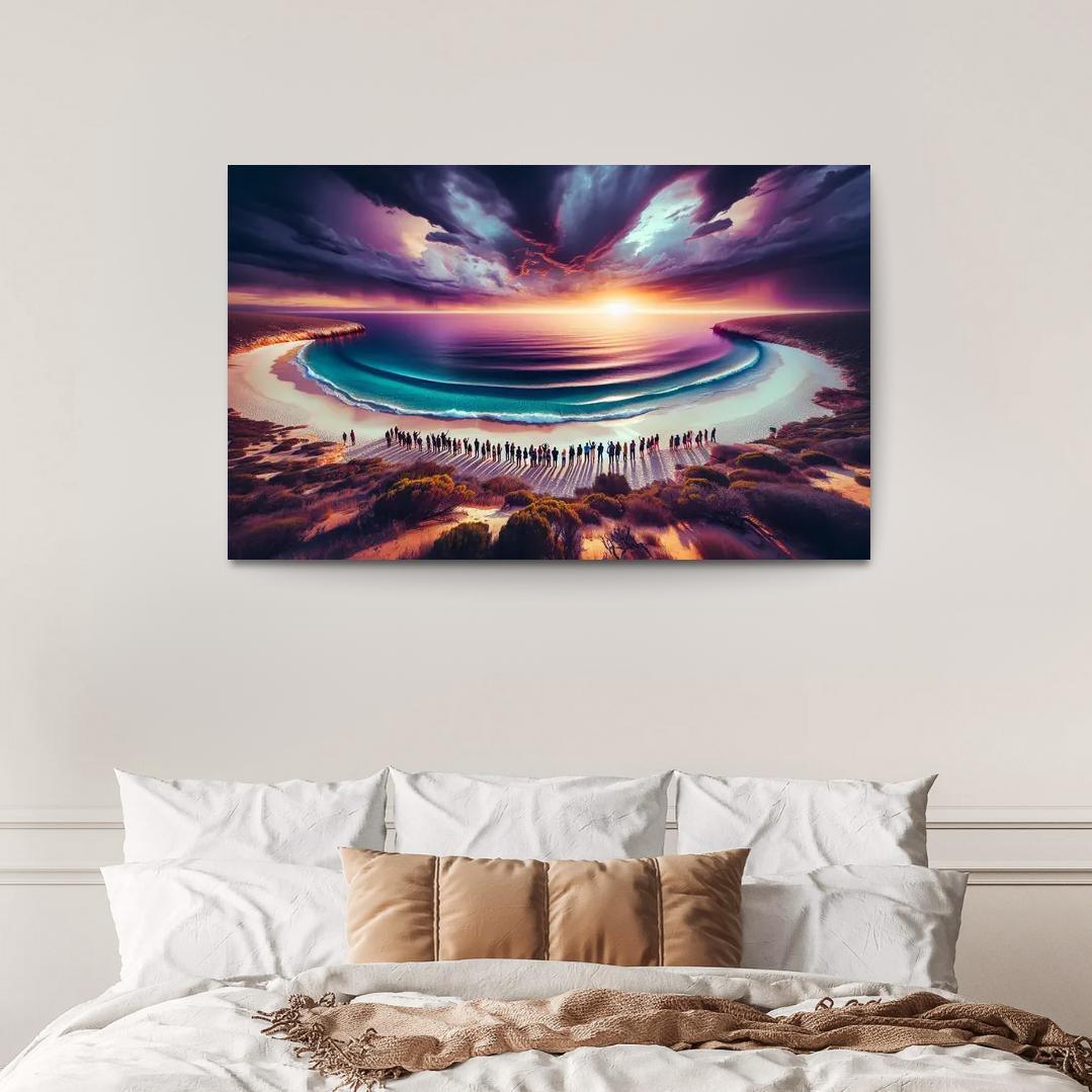 Whale Watch Vista Modern Paintings Frame