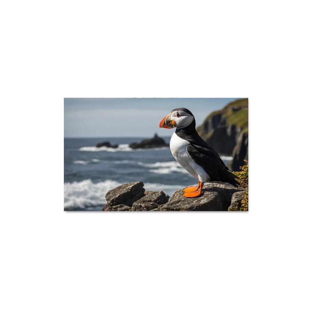 The Magnificent Puffin The Clown Of The Sea Custom Paintings Frame