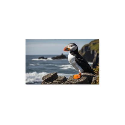The Magnificent Puffin The Clown Of The Sea Custom Paintings Frame