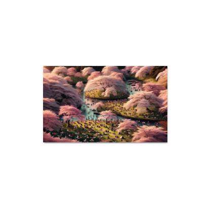 Cherry Blossom Festival - Usa Framed Paintings