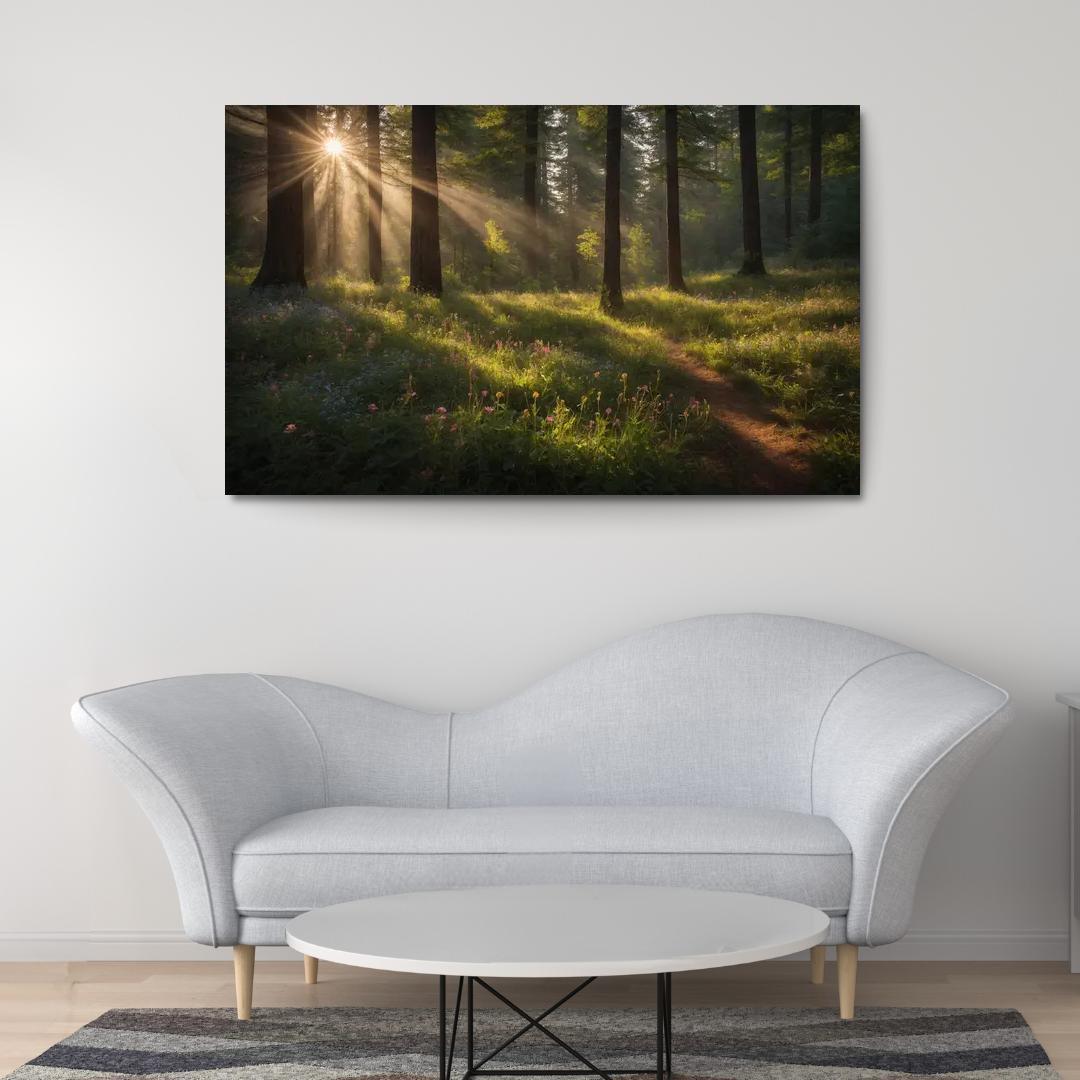 The Ethereal Glades Of Silverwood Modern Paintings Frame