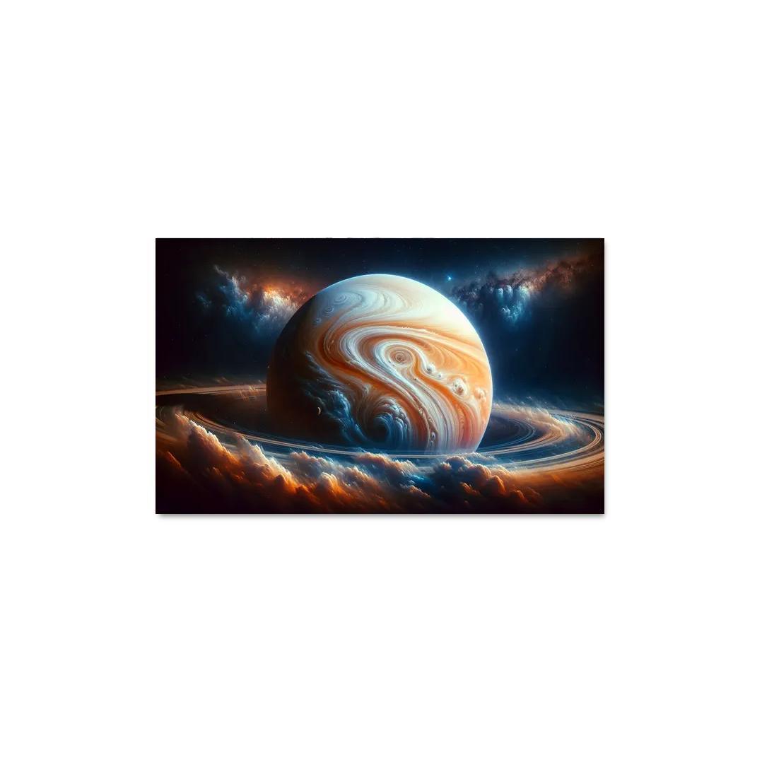 The Mesmerizing Clouds of Gas Giants 1 Piece HD Canvas Wall Art-Original Frame