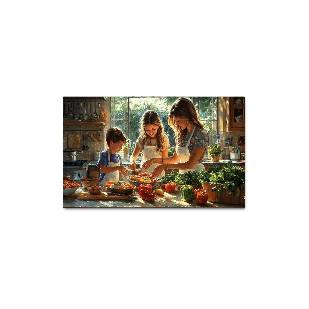 Moments In The Kitchen A Mothers Love Recipe Custom Paintings Frame