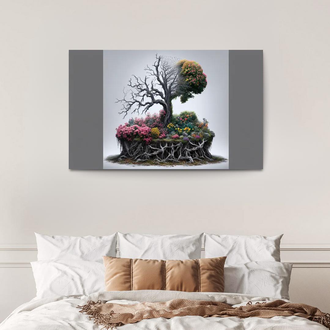 The Last Breath A Call for Climate Justice 1 Piece HD Canvas Wall Art-Original Frame