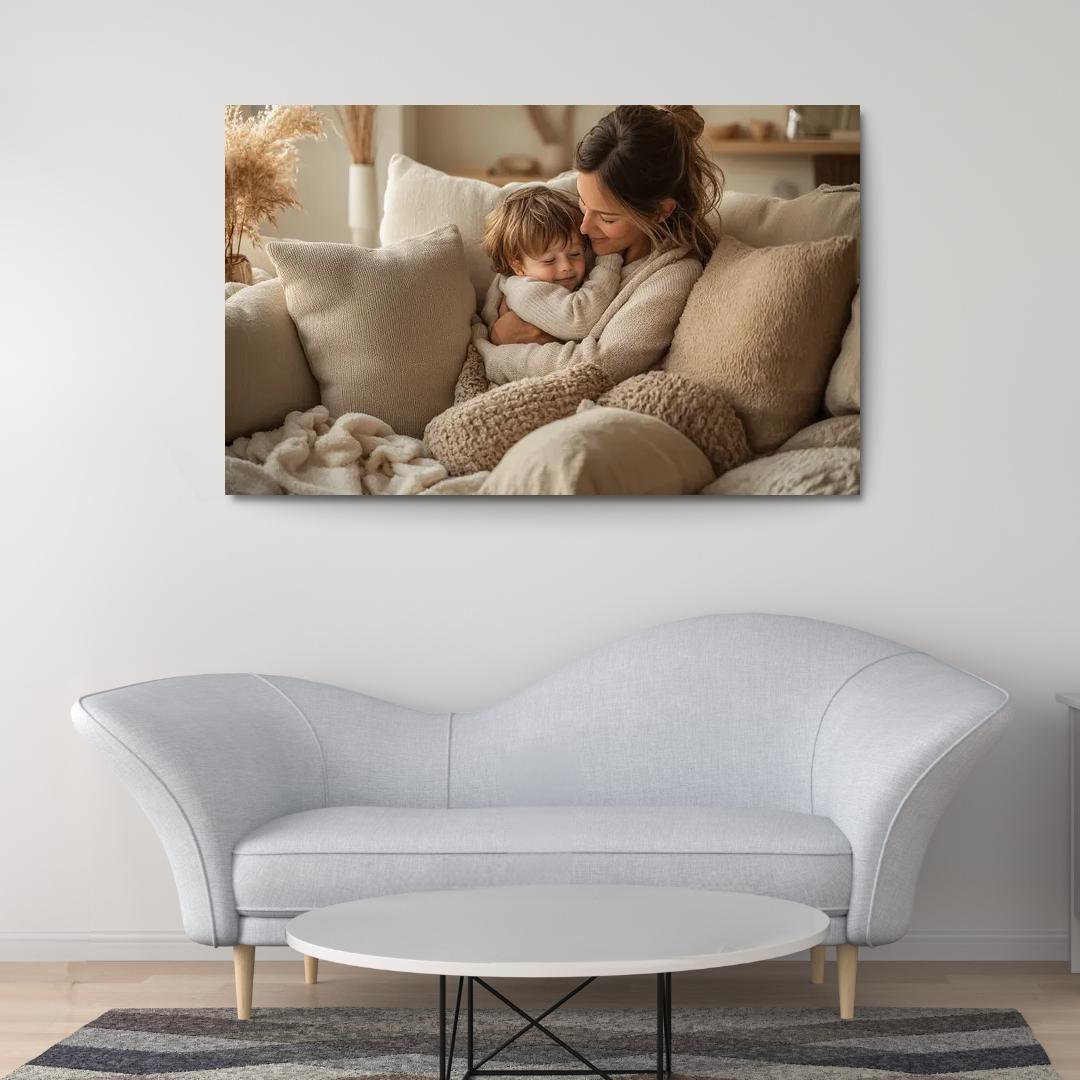 Cocoon Of Comfort A Mothers Safe Haven Custom Paintings Frame