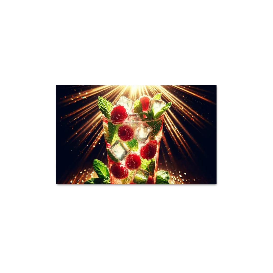 Raspberry Mint Sparkler 1 Piece HD Canvas Wall Art-Original Frame