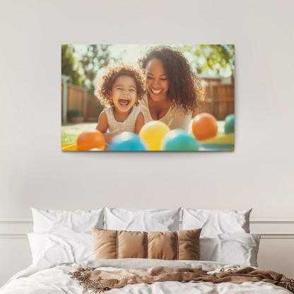 Echoes Of Laughter Celebrating Joy Custom Paintings Frame
