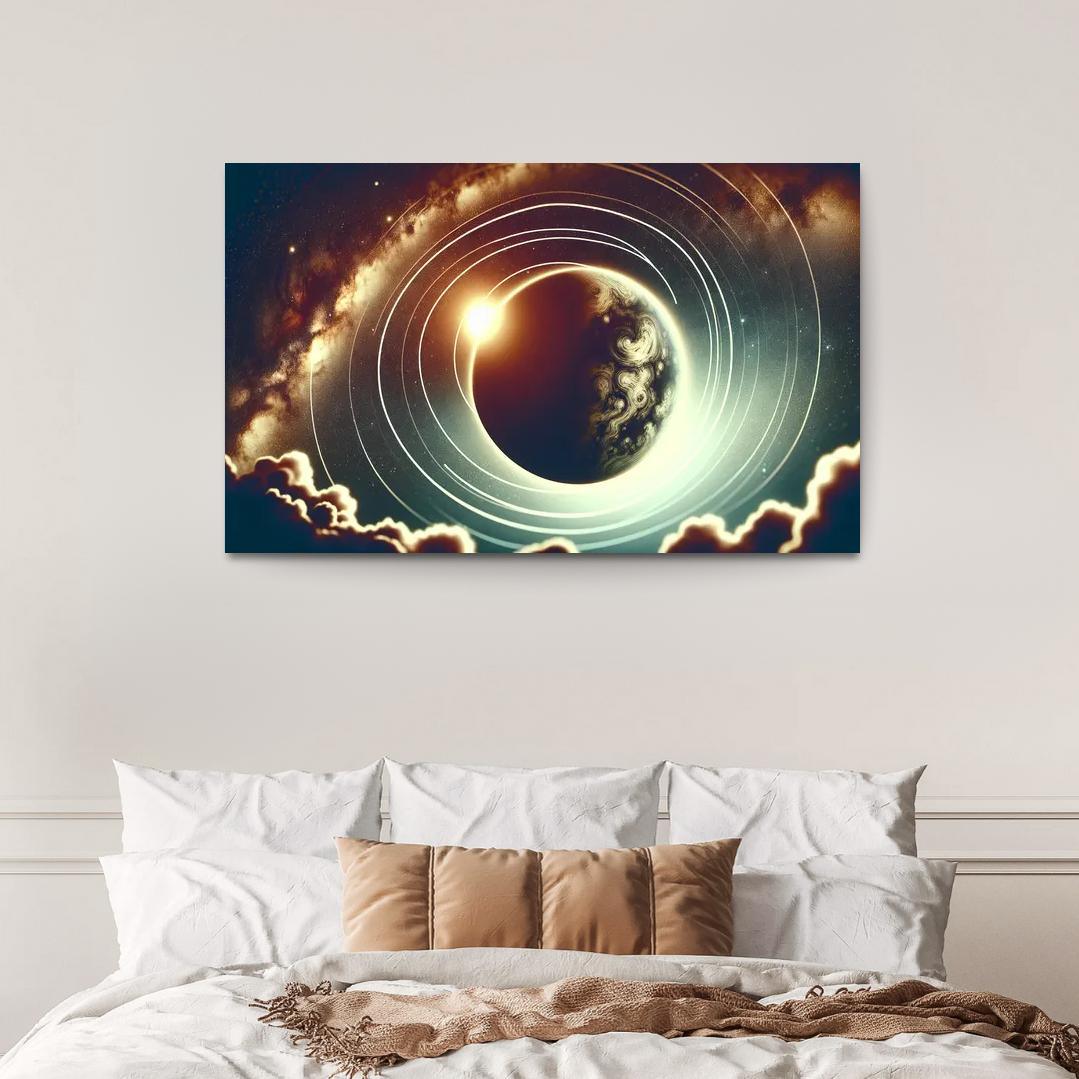 Exploring Exoplanet Atmospheres Abstract Paintings Frame