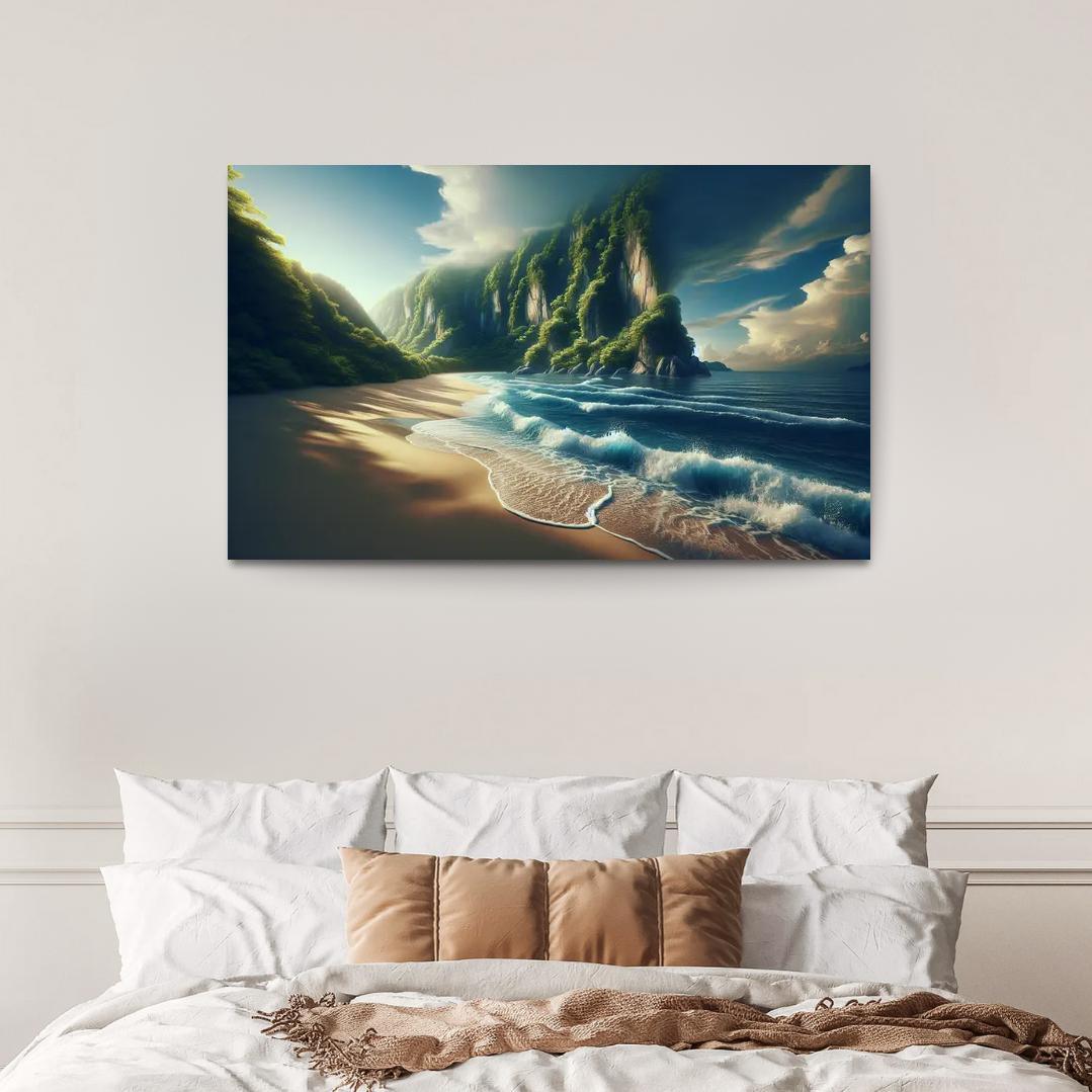Secluded Sands A Hidden Retreat Premium Artwork Frames