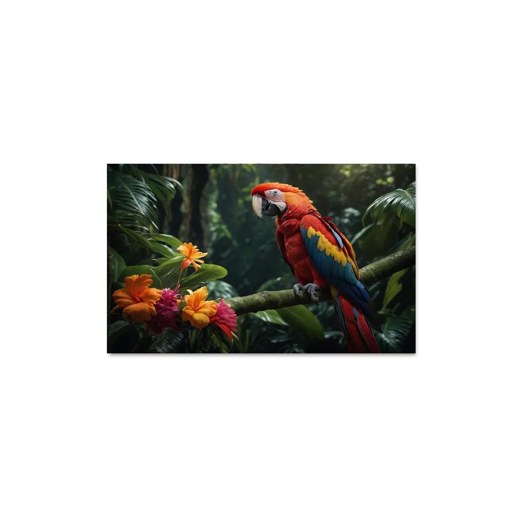 The Vibrant Scarlet Macaw Jewel Of The Rainforest Framed Paintings