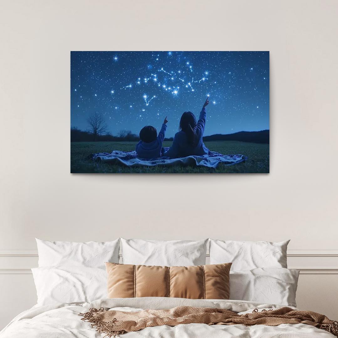 Guiding Stars A Mothers Light Canvas Paintings Frame